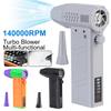 Car Blowing Snow 140000RPM Cleaning Blower Tool Electric Air Duster Turbo Jet Fan Portable Knob Stepless Speed Regulation