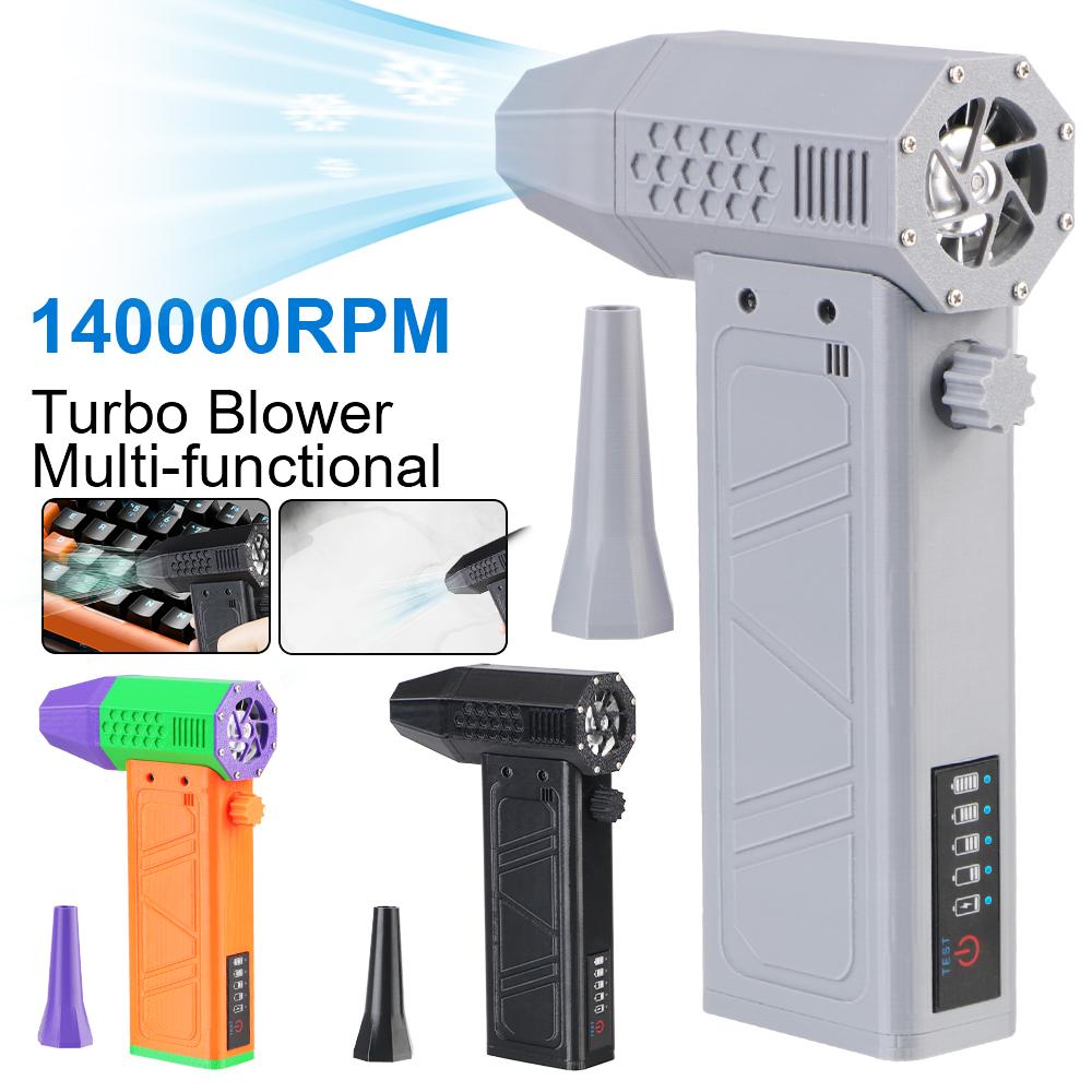 Car Blowing Snow 140000RPM Cleaning Blower Tool Electric Air Duster Turbo Jet Fan Portable Knob Stepless Speed Regulation