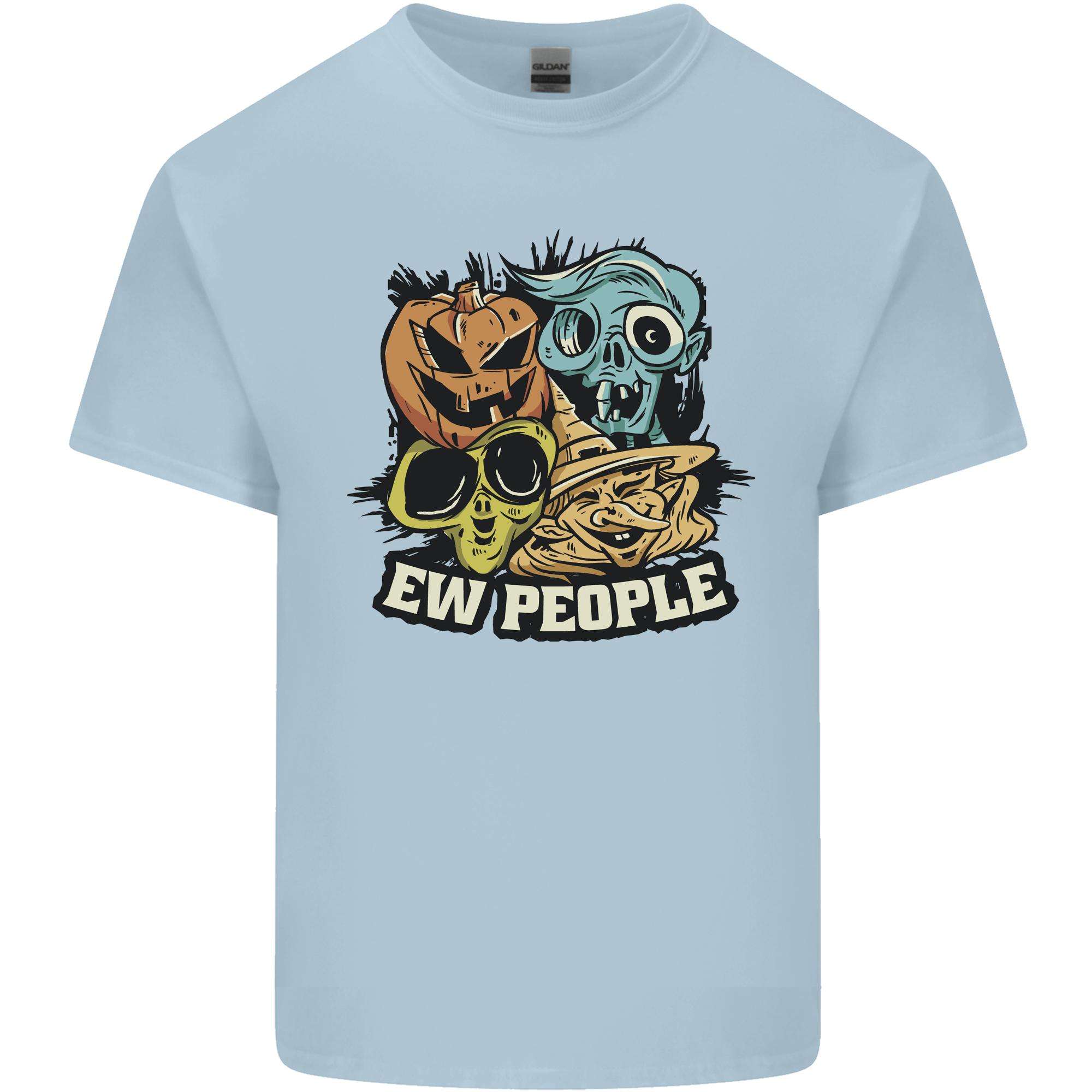 EW People Funny Halloween Alien Zombie Unisexs Light Cotton TShirt S