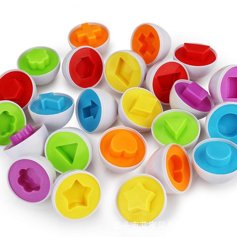 Matching Egg Twisted Recognition Color Shape Children Early Education Assembled Toy Box Smart Matching Egg Montessori Baby Toys
