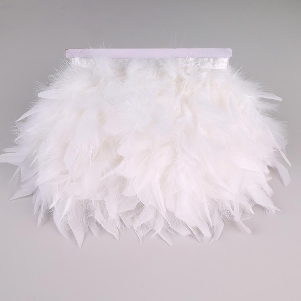 10 Meters Turkey Feathers for Clothes DIY Marabou Feather Fringe for Needlework Party Plume Handmade Mirror Home Decor Wholesale
