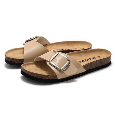 Ruizu Women's Trendy Cork Sandals - Summer Beach Casual Slippers