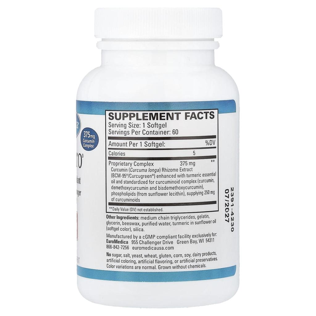 EuroMedica, CuraPro®, Powerful Antioxidant, 60 Softgels