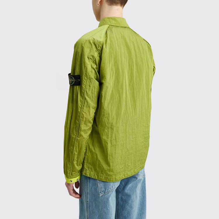 Stone Island Metal Nylon Shirt Jacket Autumn Men Jackets Lemon-Yellow 761512321-V0031