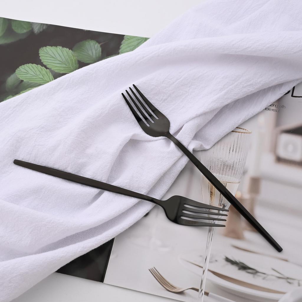 Rainbow Color 24Pcs Dinnerware Stainless Steel Cutlery Set for 6 People Knife Fork Spoon Western Tableware Silverware Set for Home Wedding