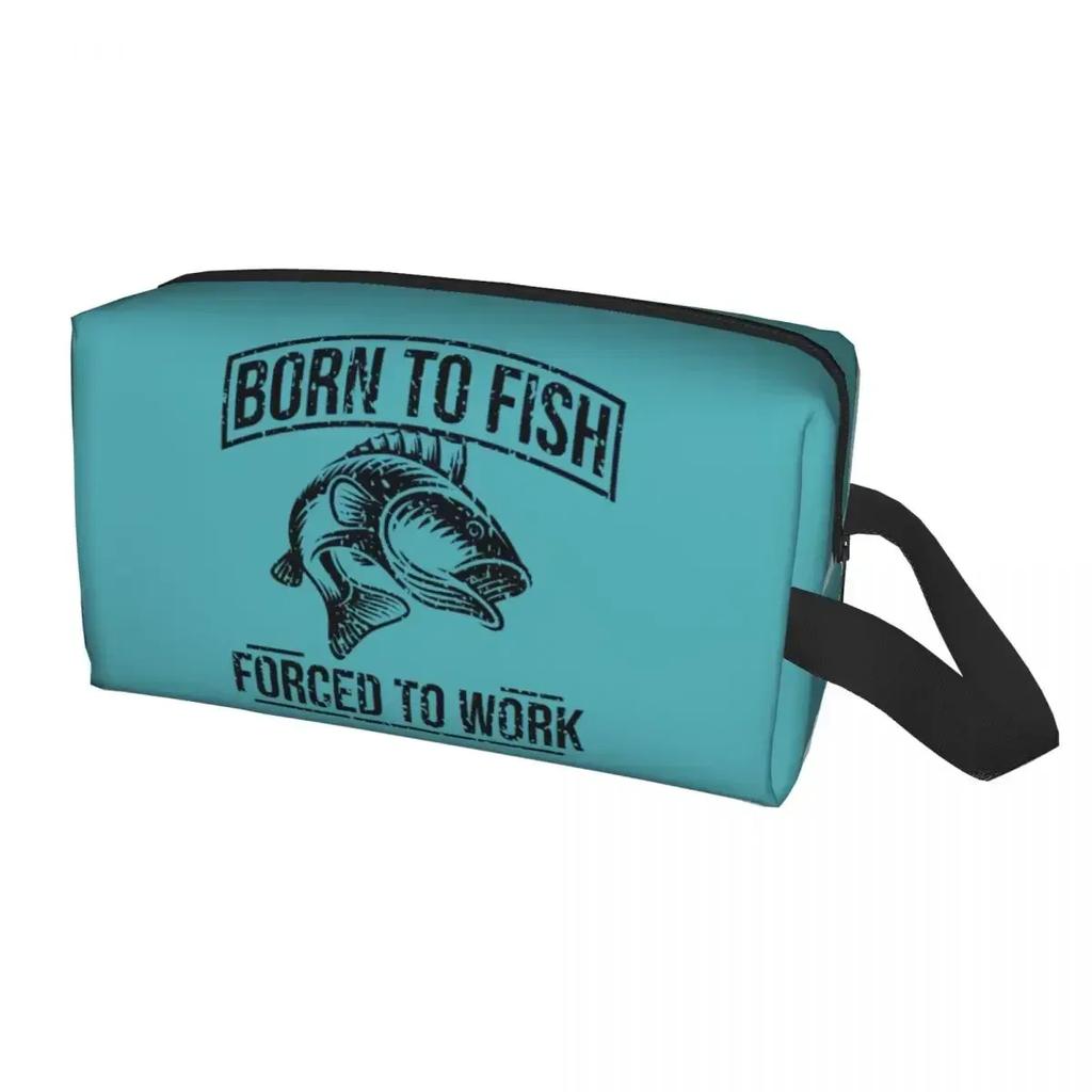Fishing Travel Toiletry Bag Women Fisherman Cosmetic Organizer Beauty Storage Dopp Kit