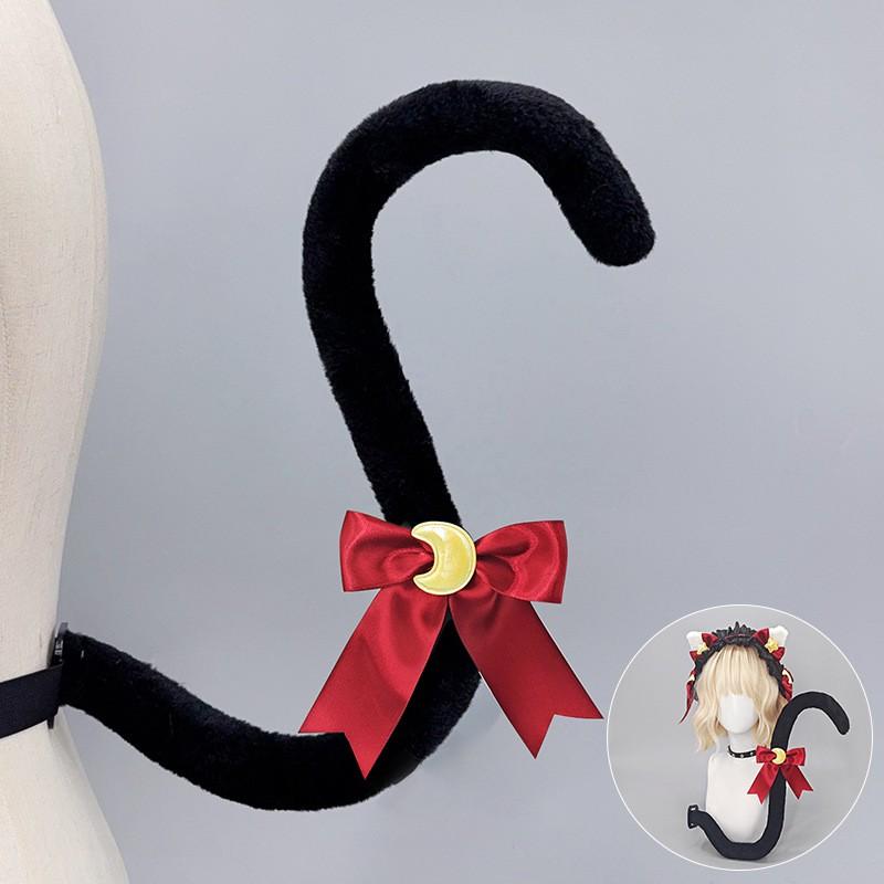 Fluffy Cat Ear Headband Cosplay Anime Convention Y2K Kawaii Lolita Hair Accessory Plush Hairband