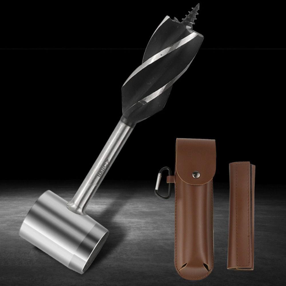 

Wrench Auger Drill Bits Manual Hole Maker Hand Drill Tool Set Wood Drill Core Camping сірий