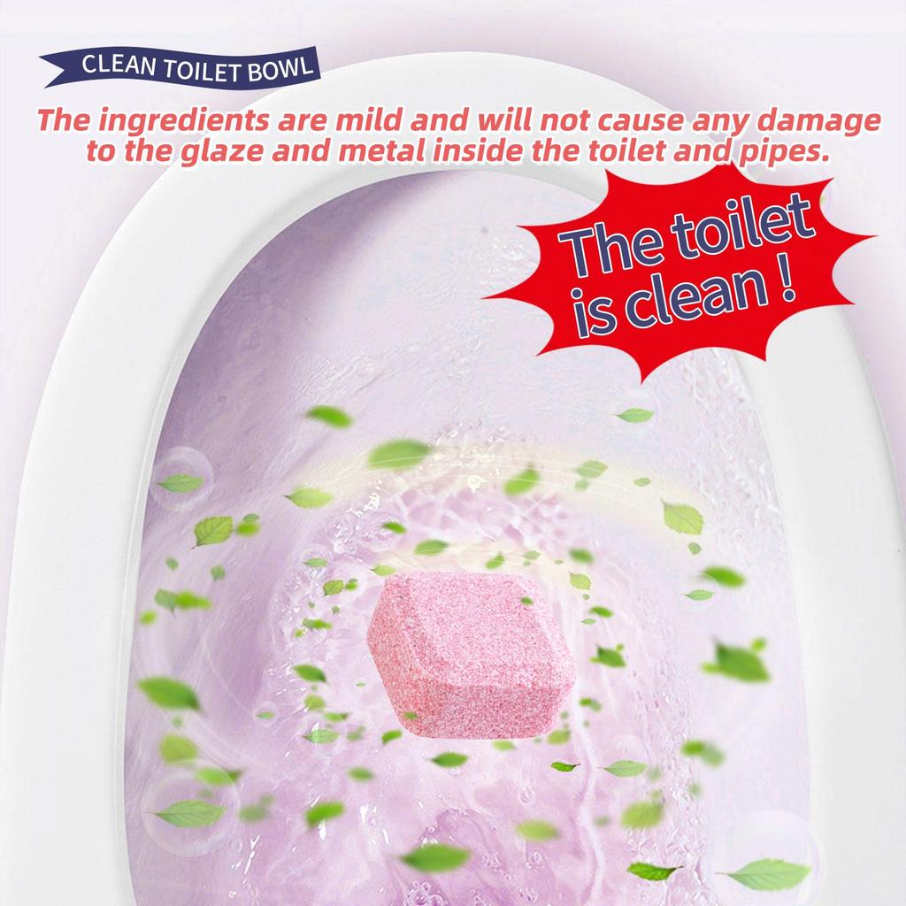Toilet bowl effervescent tablets Toilet bowl cleaner clean odor yellow stains stains urine stains bidet cleaning tablets
