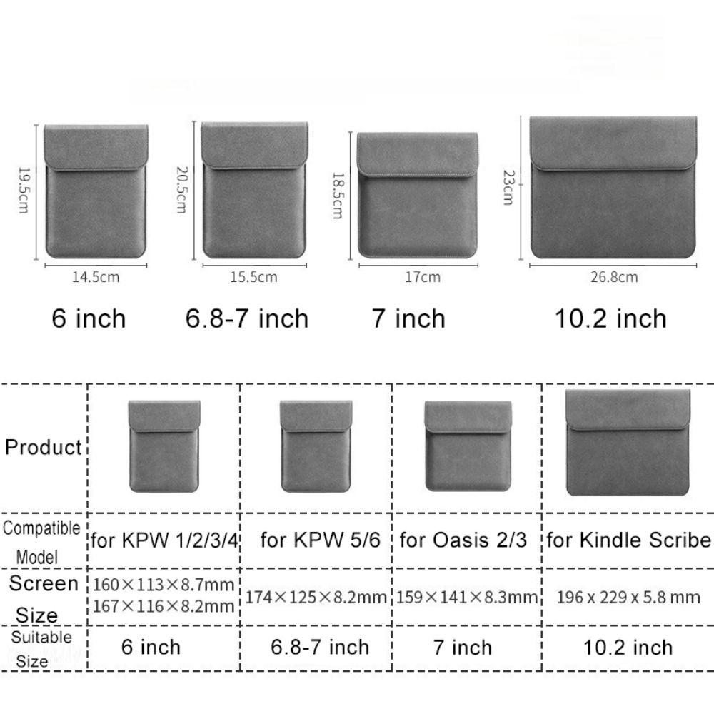 6.8 7 10.2 inch e-Reader Sleeve Carrying Case for Kindle Paperwhite/Colorsoft/Scribe