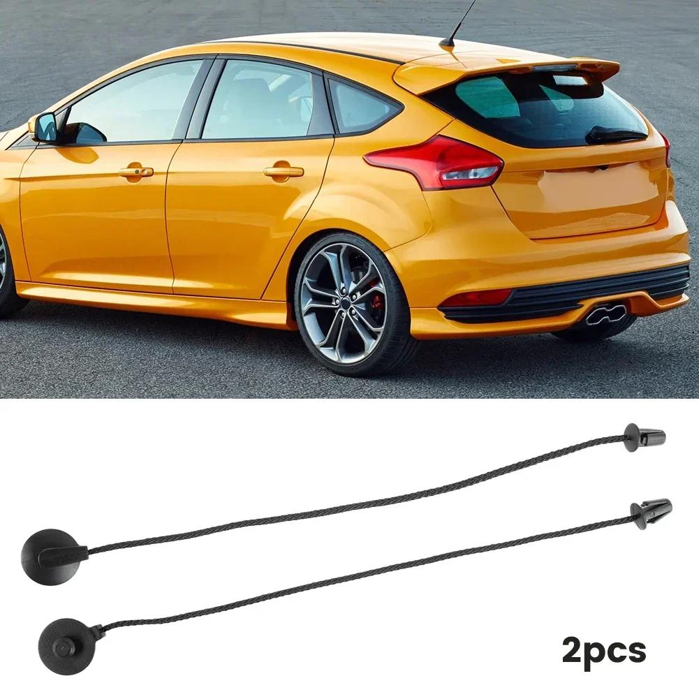 2pcs Rear Trunk Shelf String For Ford Focus MK3 Hatch Parcel Shelf Tray Cover Strap String Clip 1930212 Replacement
