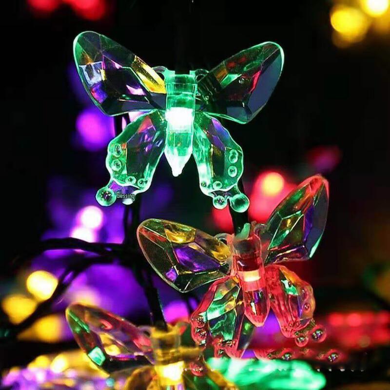 Luces de Cadena LED de Mariposa para Exteriores