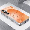 Husă de telefon 2D cu model ursuleț de pluș portocaliu-maro pentru Samsung S26 S25 S24 S23 S22 S21 S20 A56 A36 A16 - Husă de protecție din sticlă