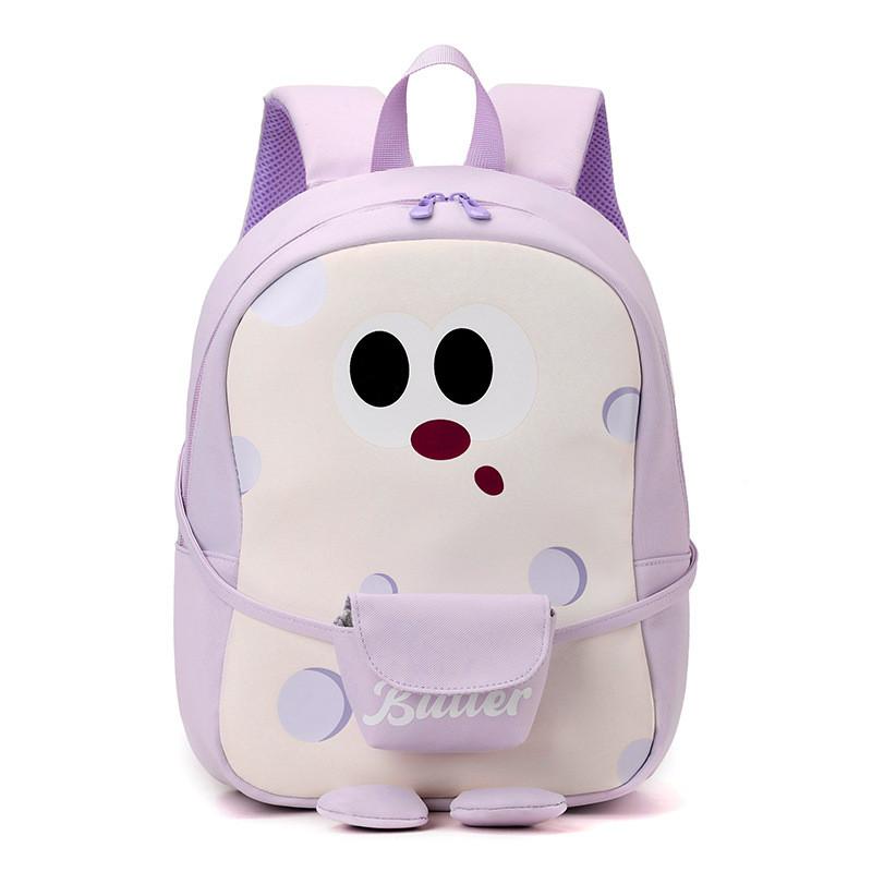 Cartoon Kids School Backpack With Breathable Nylon For Preschool Boys And Girls