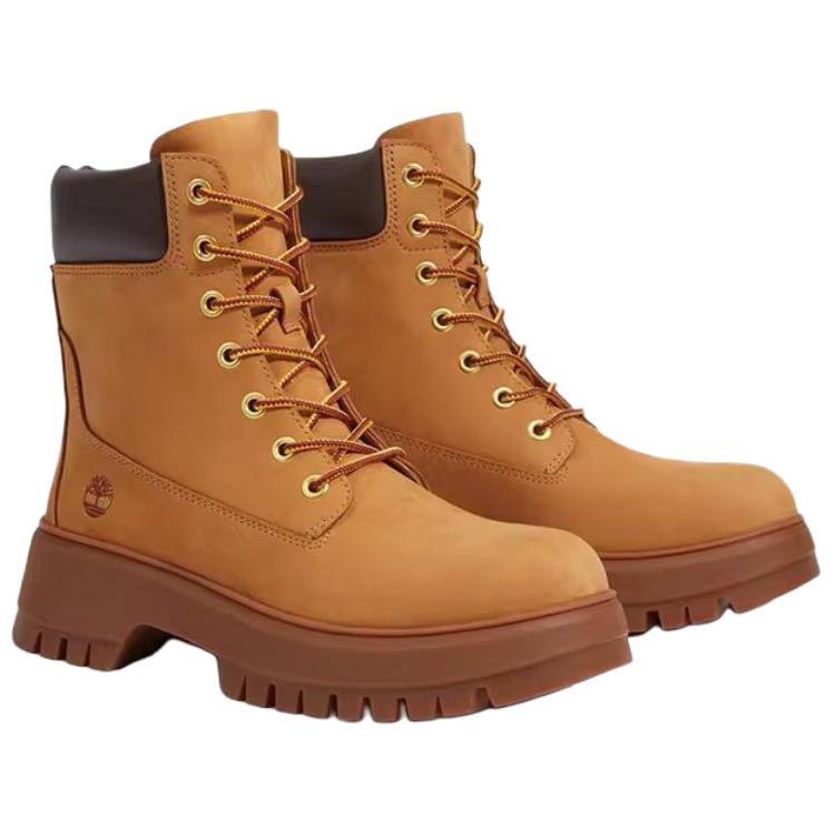 Timberland 6 Inch Waterproof Comfortable Versatile Short Martin Boots Women boots Wheat-Brown A6GCF754