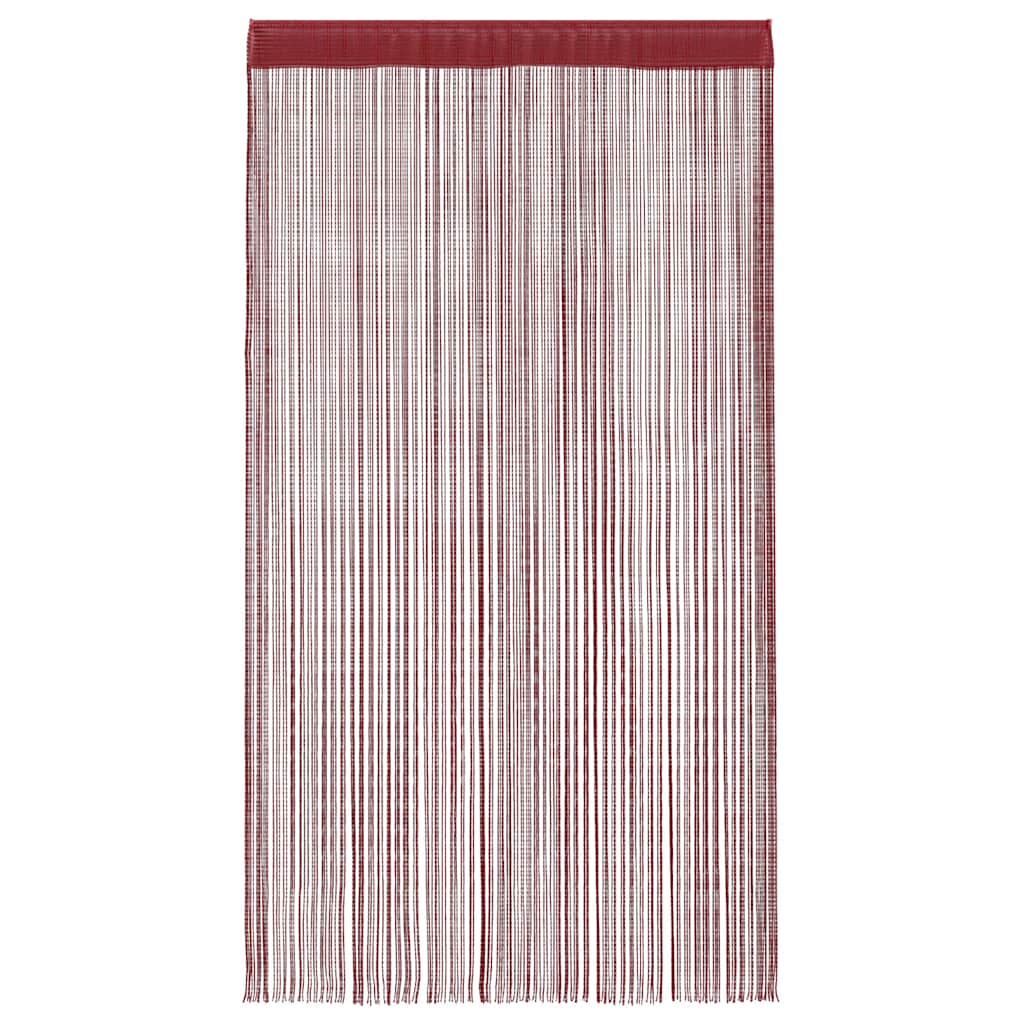 Vidaxl Zasłony Sznurkowe, 2 Sztuki, 100 X 250 Cm, Burgundowe