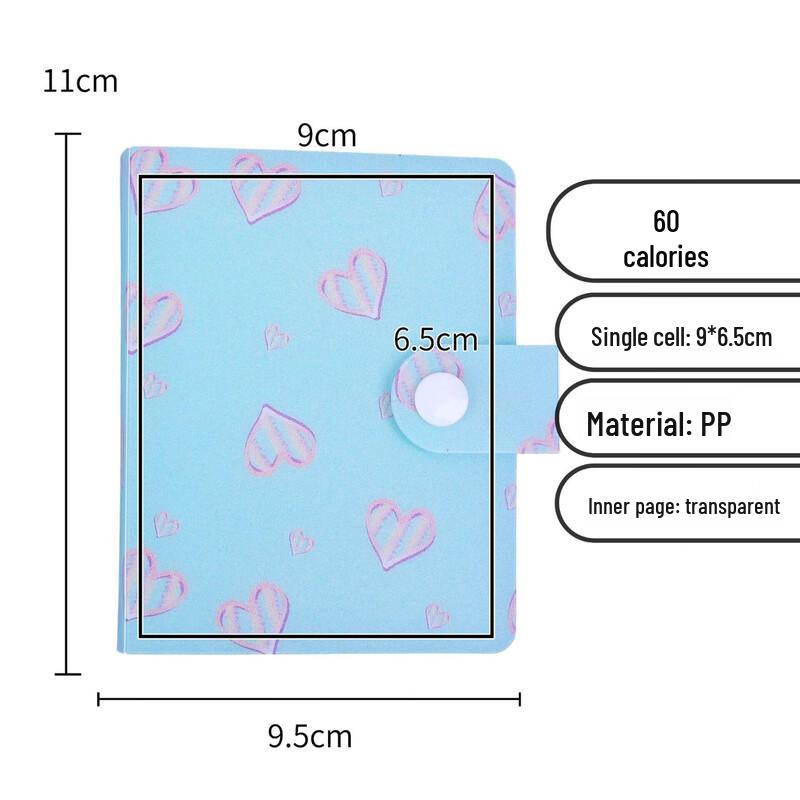 Kpop Photocard Album with 60 High-Transparency Pockets