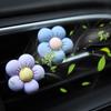 Flower Perfume Clip Car Air Outlet Decor Interior Air Freshener Air Vent Colorful Flora Aromatherapy Decoration Accessories