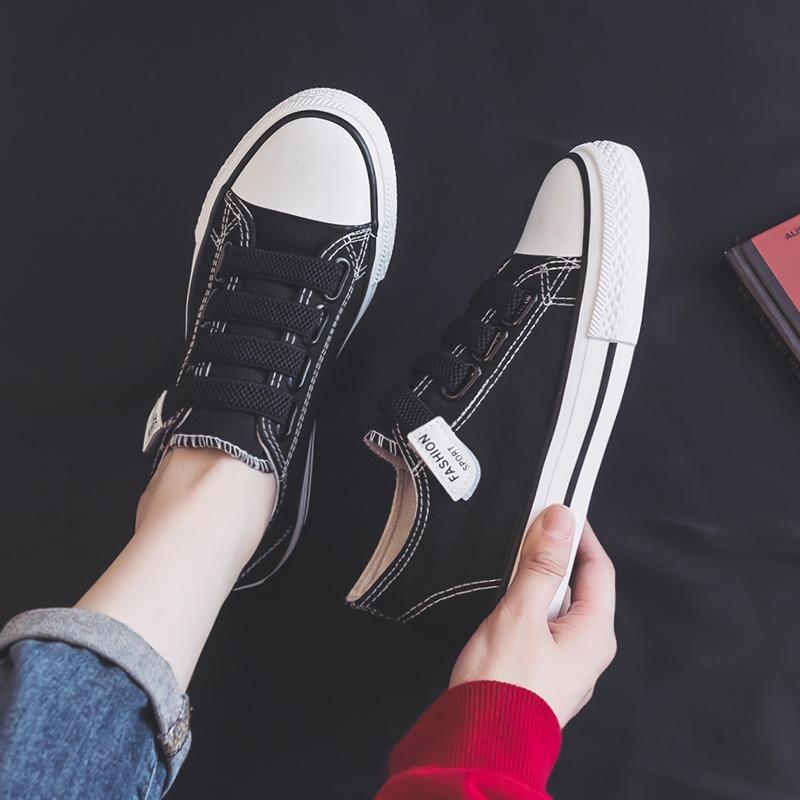 Korean Style Trendy Versatile Canvas Shoes Ladies Summer Breathable Student Casual Shoes Lightweight Comfort  Women's Shoe