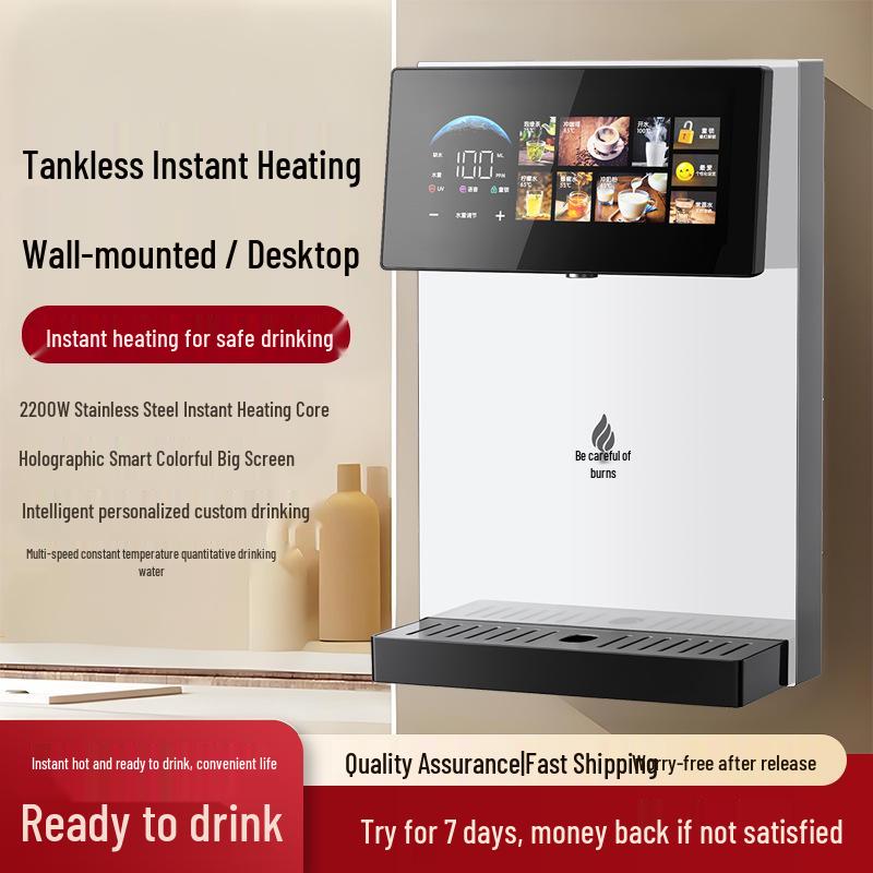 Smart Wall-Mount Instant Heating Water Dispenser with Temperature Control for Home or Office