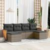 VidaXL Garden Lounge Set with Cushions 6 Pcs, Patio Sofas, Furniture Set, Outdoor Terrace Furniture, Grey 3260303