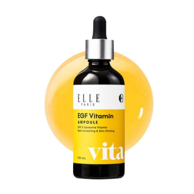 ELLE PARIS EGF Vitamin Intensive Ampoule Dark Spot Firming Hydrating Serum 100ml 1