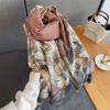 Autumn and Winter Plants, Flowers, Jacquard Scarves, Women's Imitation Cashmere, High-end Warmth, Thickened Versatile Fringed Scarves, Shawls
