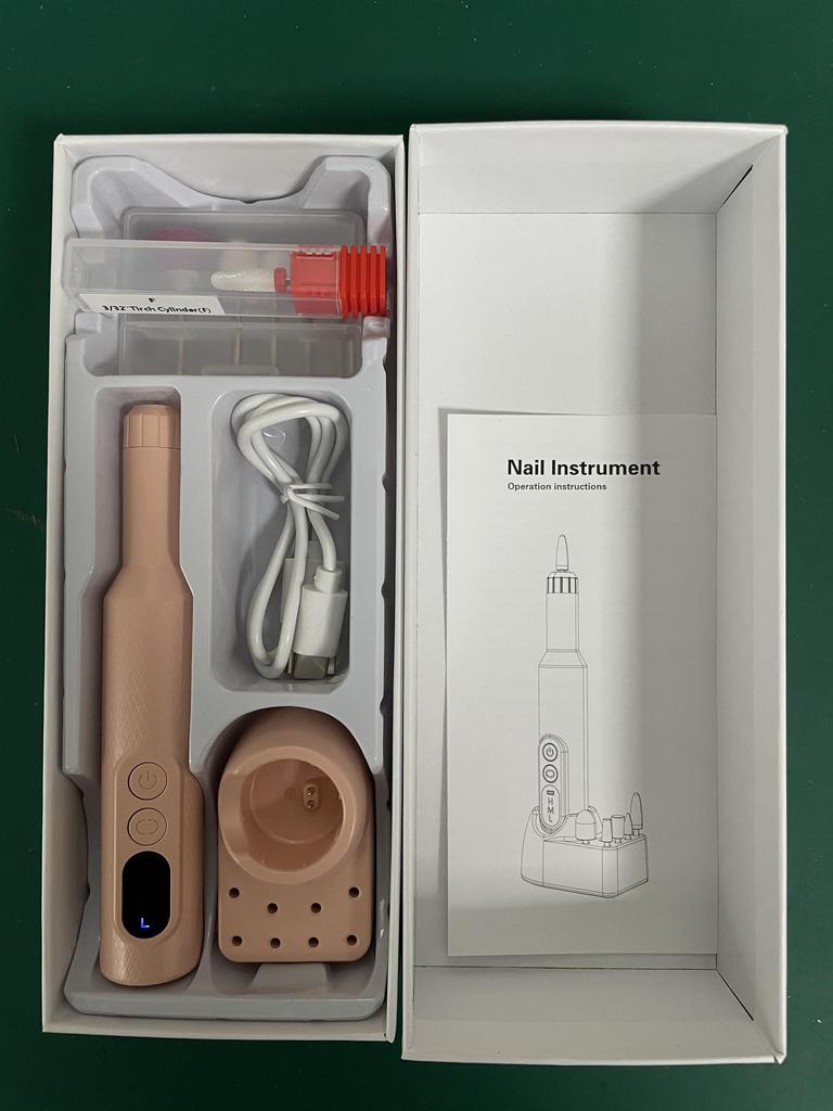 Professional Manicure Pedicure Kit Portable Nail File Cordless 35000 RPM Manicure Machine Electric Nail Drill Machine