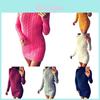 Sexy Autumn And Winter Knit Dress Slim Fit And High Collar Twist Design