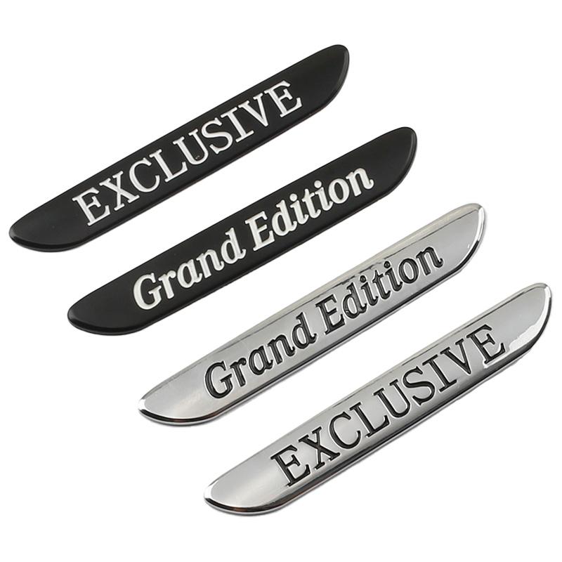 3D Metal Car Sticker EXCLUSIVE Grand Edition Fender Logo Decals For Mercedes Benz C260 C300 E260 E300 C200 Badge Emblems Parts AO4