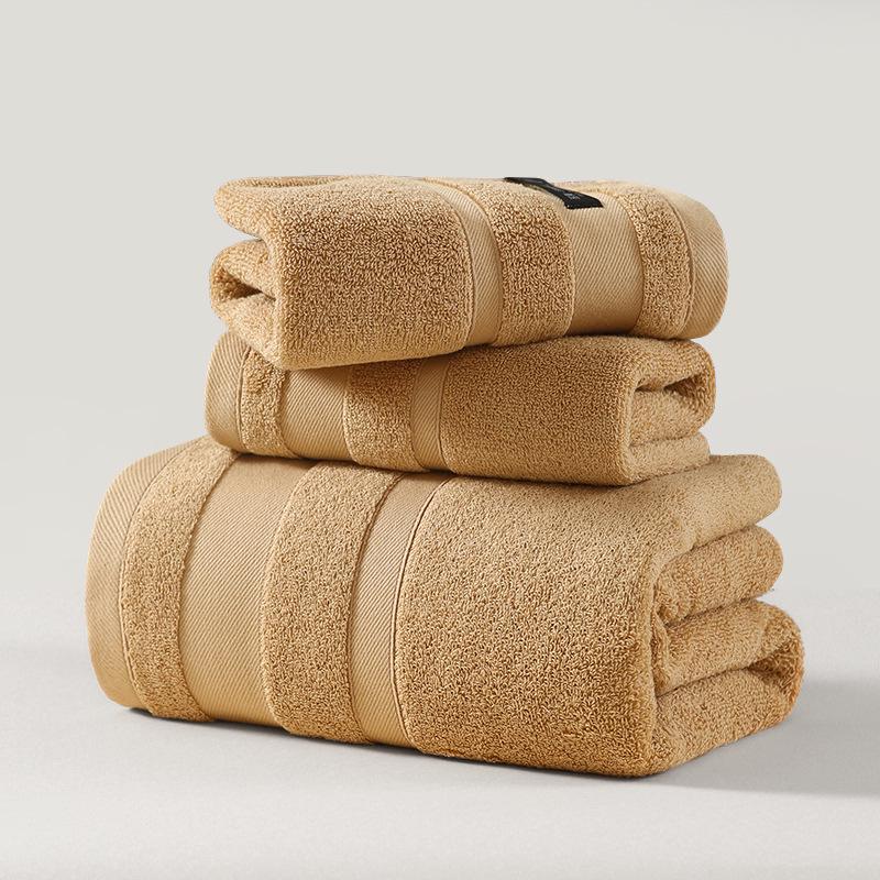 Premium All-Cotton Bath Towel: Thick, Soft, Absorbent, Antibacterial, Embroidered for Household and Hotel Use
