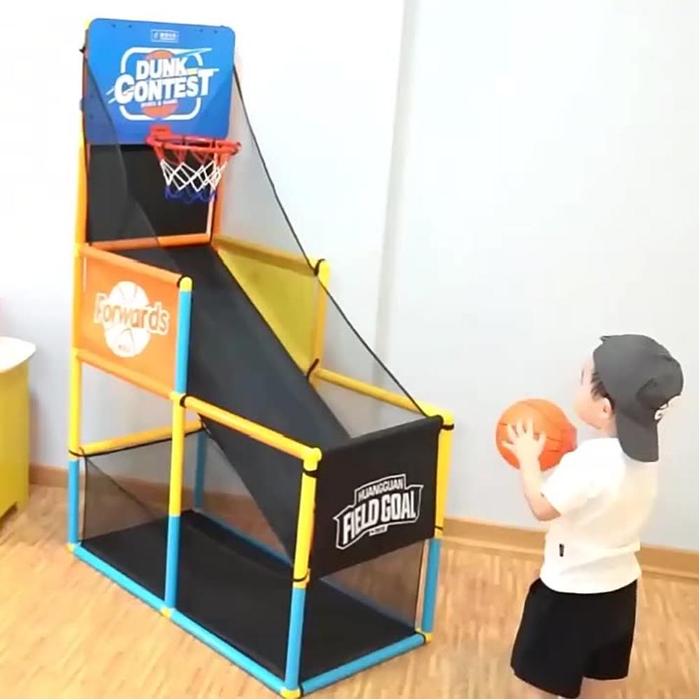 Arcade Basketball Game Set Adjustable Height Indoor Basketball Hoop With Balls Outdoor Sports Toy Gifts For Boys Girls