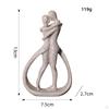 Couple Statue Figure Resin Lovers Sculpture Desk Ornament for Office Shelf Table Bookshelf