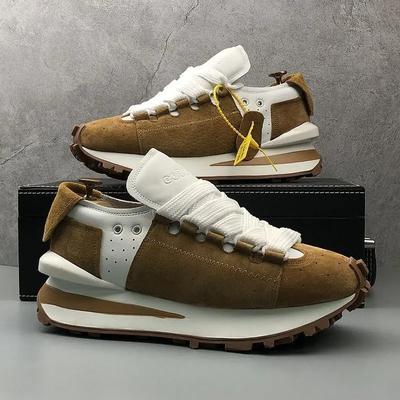 Vysoce kvalitní pánské tenisky Platformové boty Pánské Podzim Zima Módní design Široké šněrování Semišové tenisky Sportovní obuv Tenisky