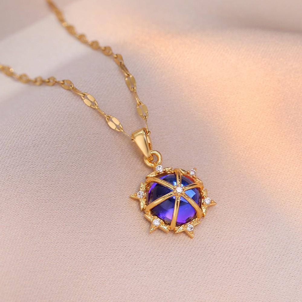 Women's Christmas Zircon Clavicle Pendant - Elegant Cross-border Fashion Design