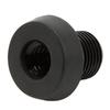 Billiard Cue Bottom Cover Aluminum Alloy Plastic Rear Plug Pool Stick Bumper Protector Black