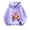 Spring Fall Graphic Hooded Sweatshirt Kids Anime Long Sleeve Hoodie Soft Breathable Casual Outerwear For Daily Life