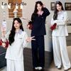 La Chapelle Maternity Two-Piece Long Sleeve & Belly Support Set