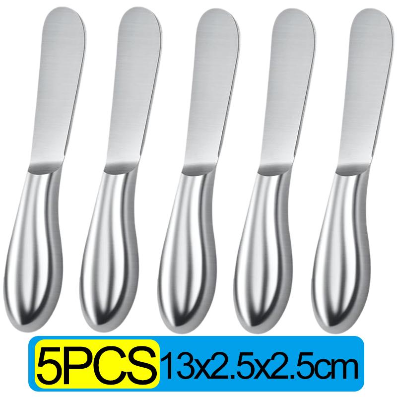 Stainless Steel Butter Cutter Portable Cheese Knife Bread Jam Spreaders Wipe Multi-purpose Western Food Tableware Kitchen Gadget