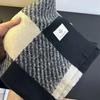 Retro Large Plaid Scarf for Women Winter New High End Versatile Warm Plaid Shawl Thickened Scarf