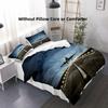 Airplane Runway Digital Print Duvet Cover Set with Pillowcases-Breathable Polyester Fabric All-Season Zipper Closure Bedding Set
