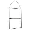MagiDeal Industrial Style Double Sided Glass Hanging Photo Frame Wall Frame Flower Plant Specimen Portrait Display Frame Holder