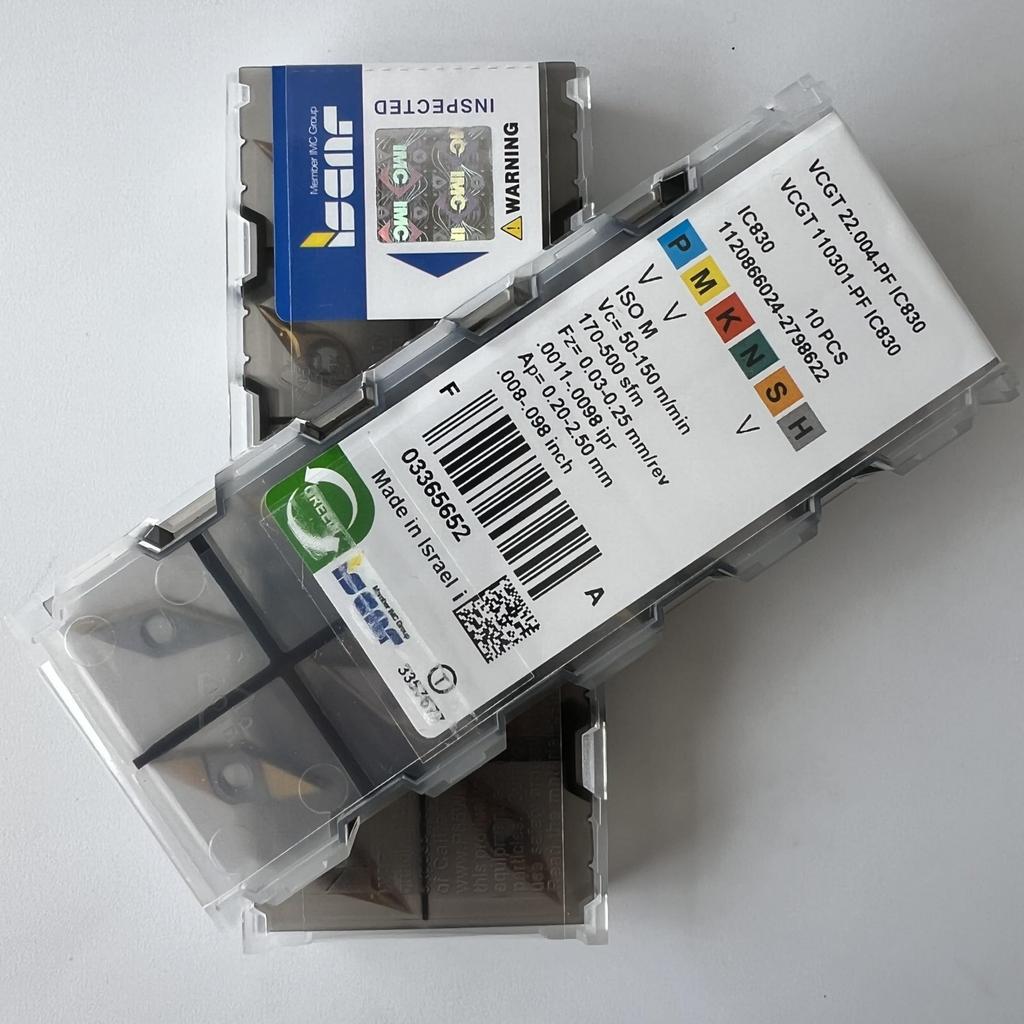 ISCAR / VCGT110301-PF IC830 / Industrial indexable carbide inserts 10 Pcs