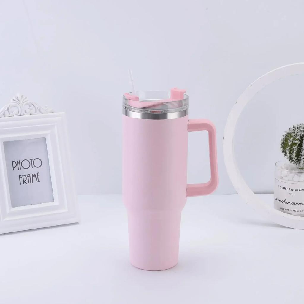 Steel Insulated Thermos Mug for Cars Outdoors 40oz Portable Car Stainless Steel Water Bottle Large Capacity Travel Thermos Mugs