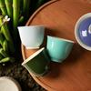 Women's Boutique Colored Glaze Ink Teacup Set: Ceramic Kung Fu Tea Tasting Cup for Guests