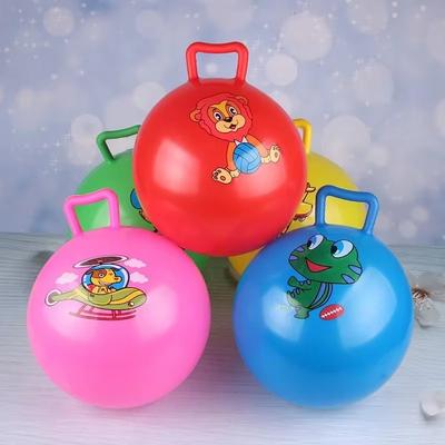 Kids Bouncyhopper  Inflatable Handle Horse Bouncing Toy Fun Stress Relief Gift Cartoon Bouncing Ball Beach Swimming Pool Toys