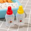 1 Set Bottles Sauce Squeeze Leak-proof Mini Condiment Squeeze Bottles Salad Dressing Jars