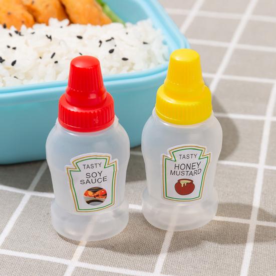 1 Set Bottles Sauce Squeeze Leak-proof Mini Condiment Squeeze Bottles Salad Dressing Jars