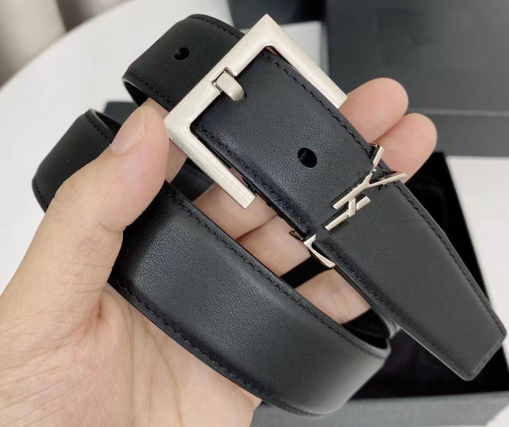 

Trendy Women s Fashion Belt - Versatile & High Quality Accessory 3 cm Silver Buckle, Second Layer