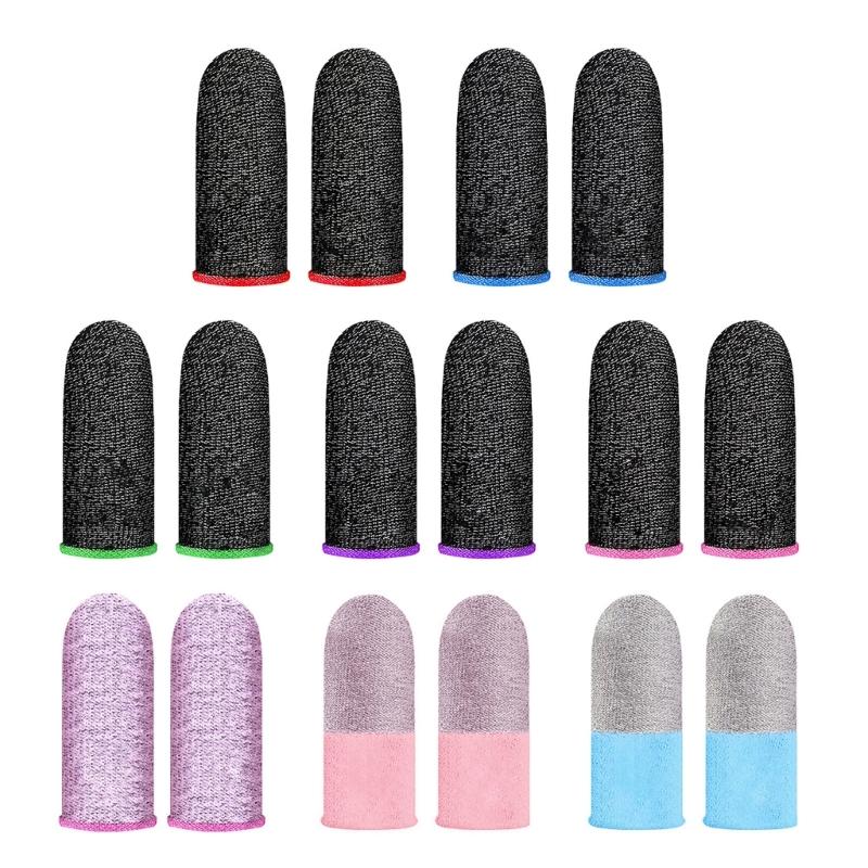 Finger Gloves Thumb Fingertip Covers for Mobile Phone Games Anti Slip Thumb Sleeve Sweatproof Breathable Finger Cover